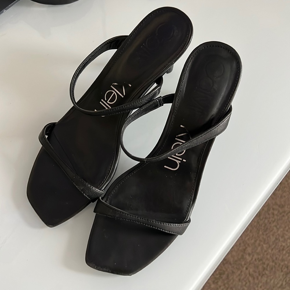 Calvin Klein Halena Barely There Stiletto Heel Dress Sandals